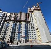Ход строительства дома 1.4 в ЖК Нагорный -