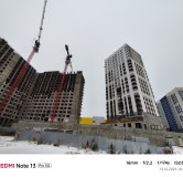 Ход строительства дома 1 в ЖК Рассвет -