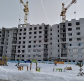 Ход строительства дома 1 в ЖК Мега-6 -