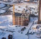 Ход строительства дома 1.1 в ЖК LEMONT -