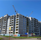 Ход строительства дома 2 в ЖК Флэт168 -
