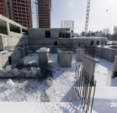 Ход строительства дома 1 в ЖК Никс Про на Лесопарковой -