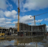 Ход строительства дома 1826 (ГП-76) в ЖК Беринг -