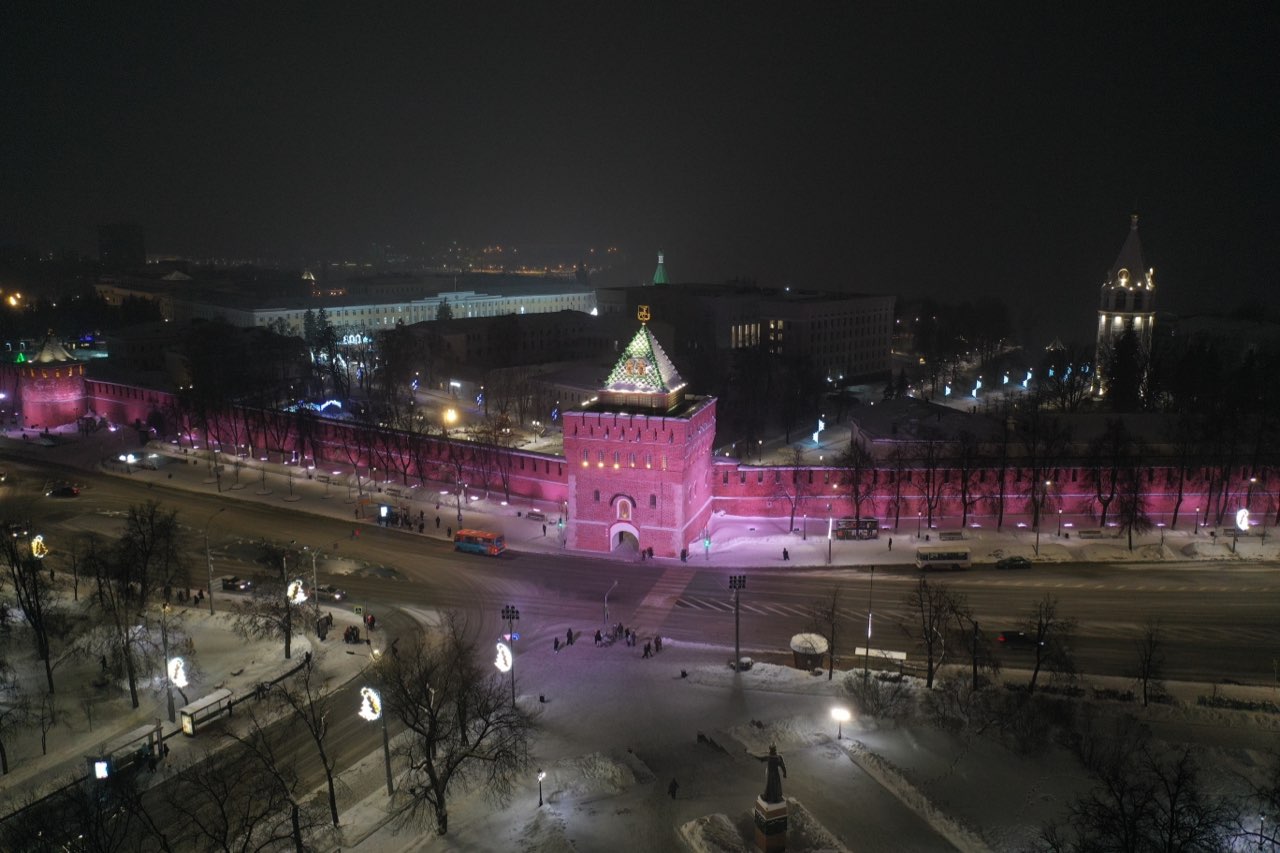 Четыре исторических здания украсят архитектурной подсветкой в центре Нижнего Новгорода