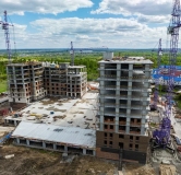 Ход строительства дома 1-4 в ЖК Зеленый Город -