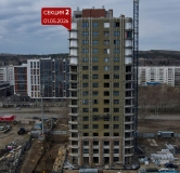 Ход строительства дома 1 в ЖК Бродский -