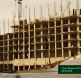 Ход строительства дома № 1.2 в ЖК Плодово-Ягодный -