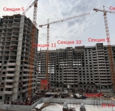 Ход строительства дома № 2, секция 6,7 в ЖК Развитие -