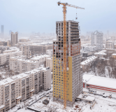 Ход строительства дома 1 в ЖК Форма -