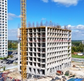 Ход строительства дома № 117, корпус 12 (4А) в ЖК Фатера -