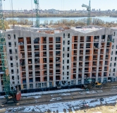 Ход строительства дома 3 в ЖК Окская Стрелка -