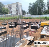 Ход строительства дома 12.1 в ЖК Квартал КАМА -