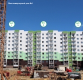 Ход строительства дома 1, секция 2 в ЖК Рекорд -