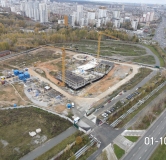 Ход строительства дома 1 в ЖК Голос Заря -