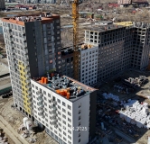 Ход строительства дома № 107, корпус 1 (ГП-74) в ЖК Беринг -