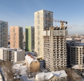 Ход строительства дома 1 в ЖК Малевич -