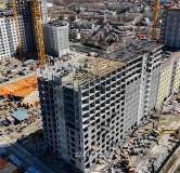 Ход строительства дома № 107, корпус 1 (ГП-74) в ЖК Беринг -