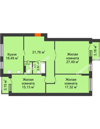 Студия 109 м² - ЖК Сергиевская Слобода