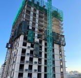 Ход строительства дома секция 5 в ЖК Расцветай на Красном -