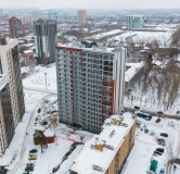 Ход строительства дома 1, секция 1, 2 в ЖК Знаменский -