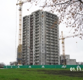 Ход строительства дома 22-11 в ЖК Романтики -