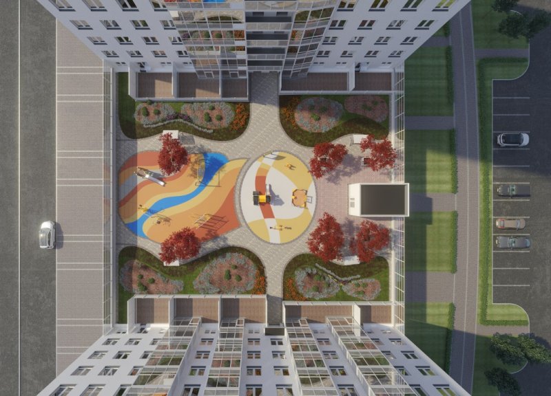Дом 22, корпус 2 строение 1 в ЖК Новоорловский - фото 1