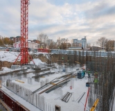 Ход строительства дома 1 в ЖК Страна. Тополёвая -