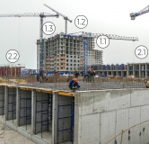 Ход строительства дома Литер 1.1 в ЖК Флора -