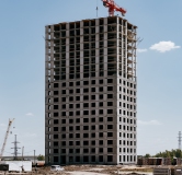 Ход строительства дома № 1441 (ГП-1) в ЖК Мятный -