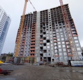 Ход строительства дома 7.1 в ЖК Уральский -