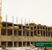 Ход строительства дома № 1.4 в ЖК Плодово-Ягодный -