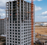 Ход строительства дома № 1441 (ГП-1) в ЖК Мятный -