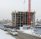 Ход строительства дома 1 в ЖК Страна. Тополёвая -