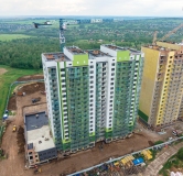 Ход строительства дома 1 в ЖК Аллея Парк -