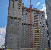 Ход строительства дома 5, секция 4.1, 4.2 в ЖК Красное Яблоко -