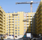 Ход строительства дома 5 в ЖК Брусника в Академическом -