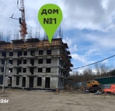 Ход строительства дома 2 в ЖК На Кузьмихе -