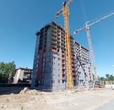 Ход строительства дома 7.1 в ЖК Уральский -