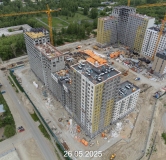 Ход строительства дома № 109, корпус 1 (ГП-73) в ЖК Беринг -