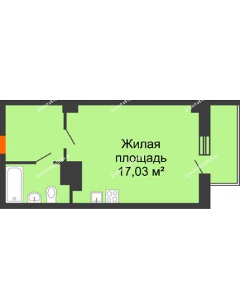 Студия 32,93 м² в ЖК Сокол Градъ, дом Литер 4 (5)