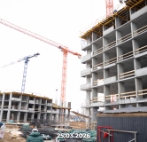 Ход строительства дома 1 в ЖК Соната Парк -