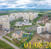 Ход строительства дома № 14 в Микрорайон Нанжуль-Солнечный -