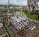 Ход строительства дома 3.2.2 в ЖК Остров на Норильской -